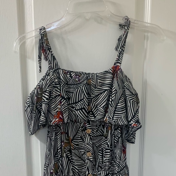 Zara Fun Jungle Animal Print Shorts Romper Women’s Medium - Picture 4 of 16